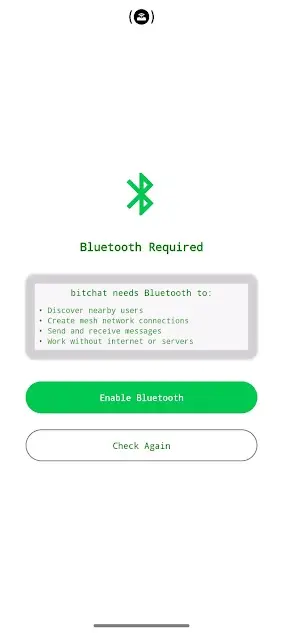 Screenshot of BitChat Download